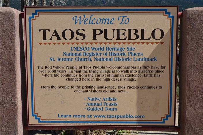 Entrance to Taos Pueblo